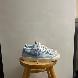Nike Light Blue and White Sneakers